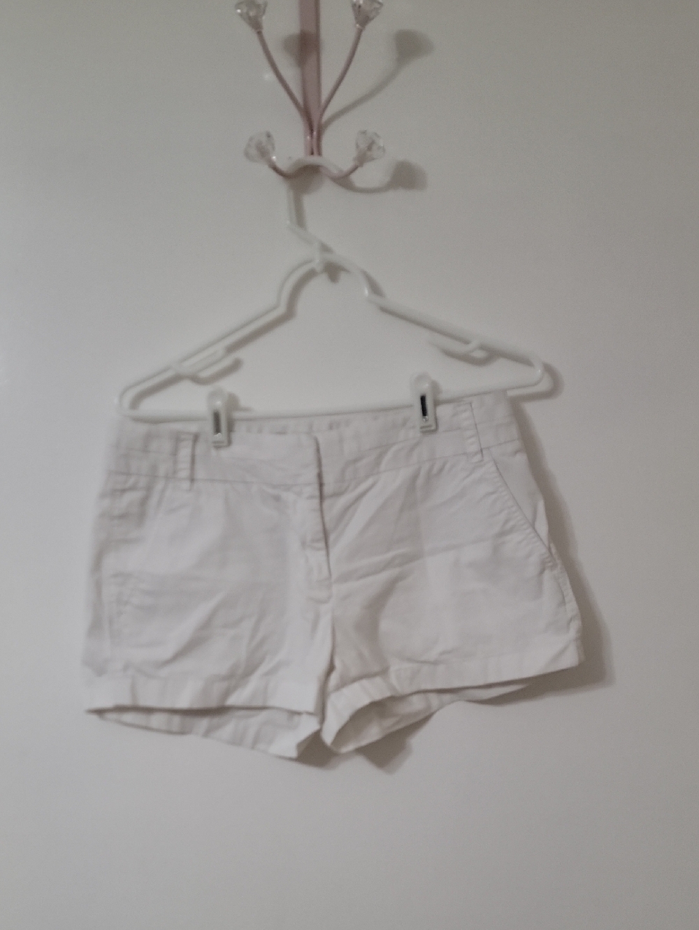 J Crew Women’s White Cotton Shorts
